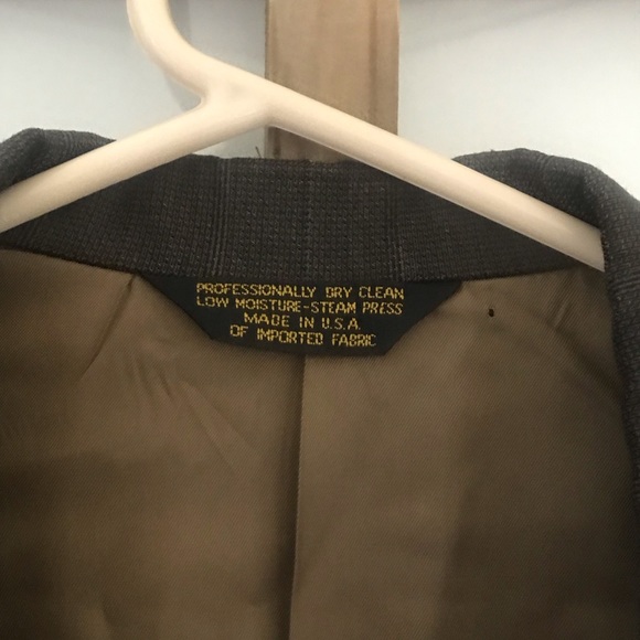 Mens suit jacket Strathmore USA 100% wool 42 Long - Picture 6 of 8